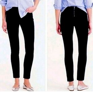 J. Crew NWT Women's Dannie Black pants with Rear Zipper, Size 2